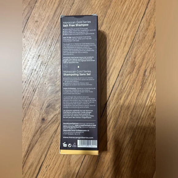 MOROCCAN GOLD SERIES ARGAN SALT FREE SHAMPOO 8.45 OZ - Picture 2 of 2